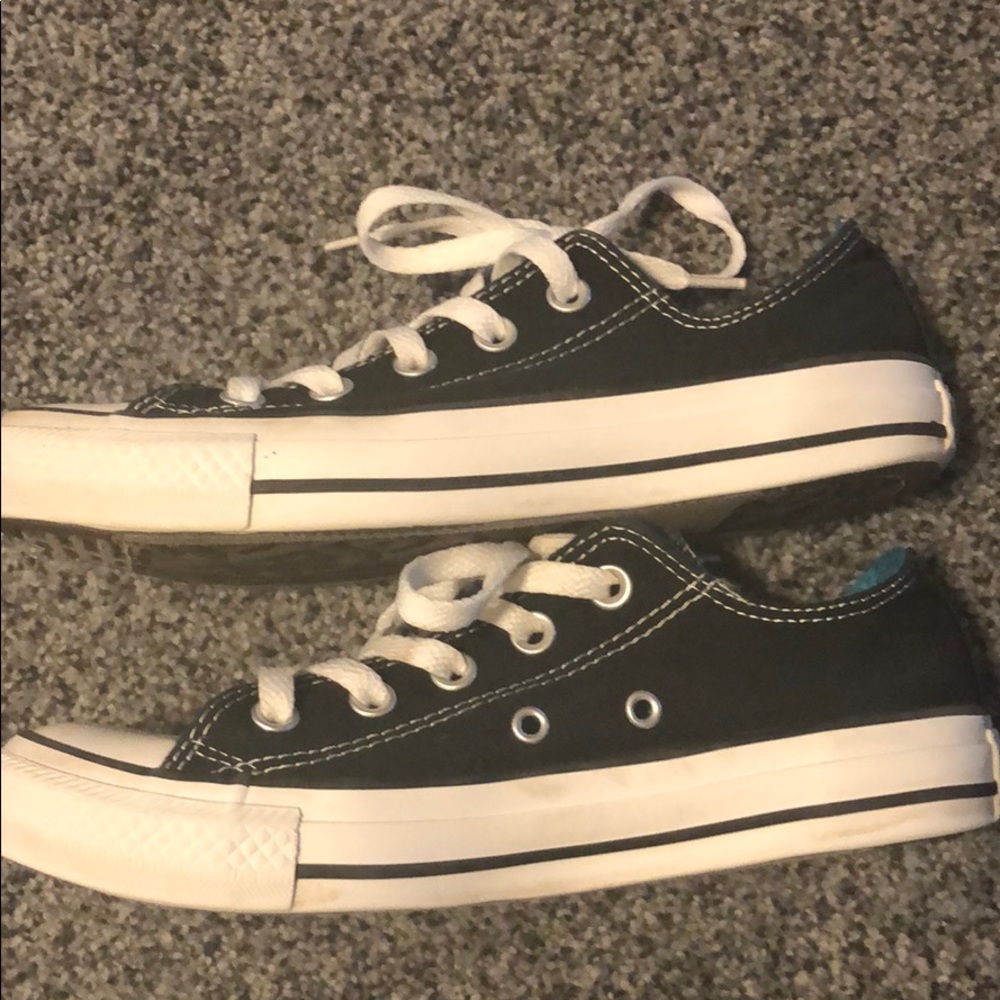 Black/Blue Converse All Star Unisex  Low Top Shoes - Picture 13 of 13